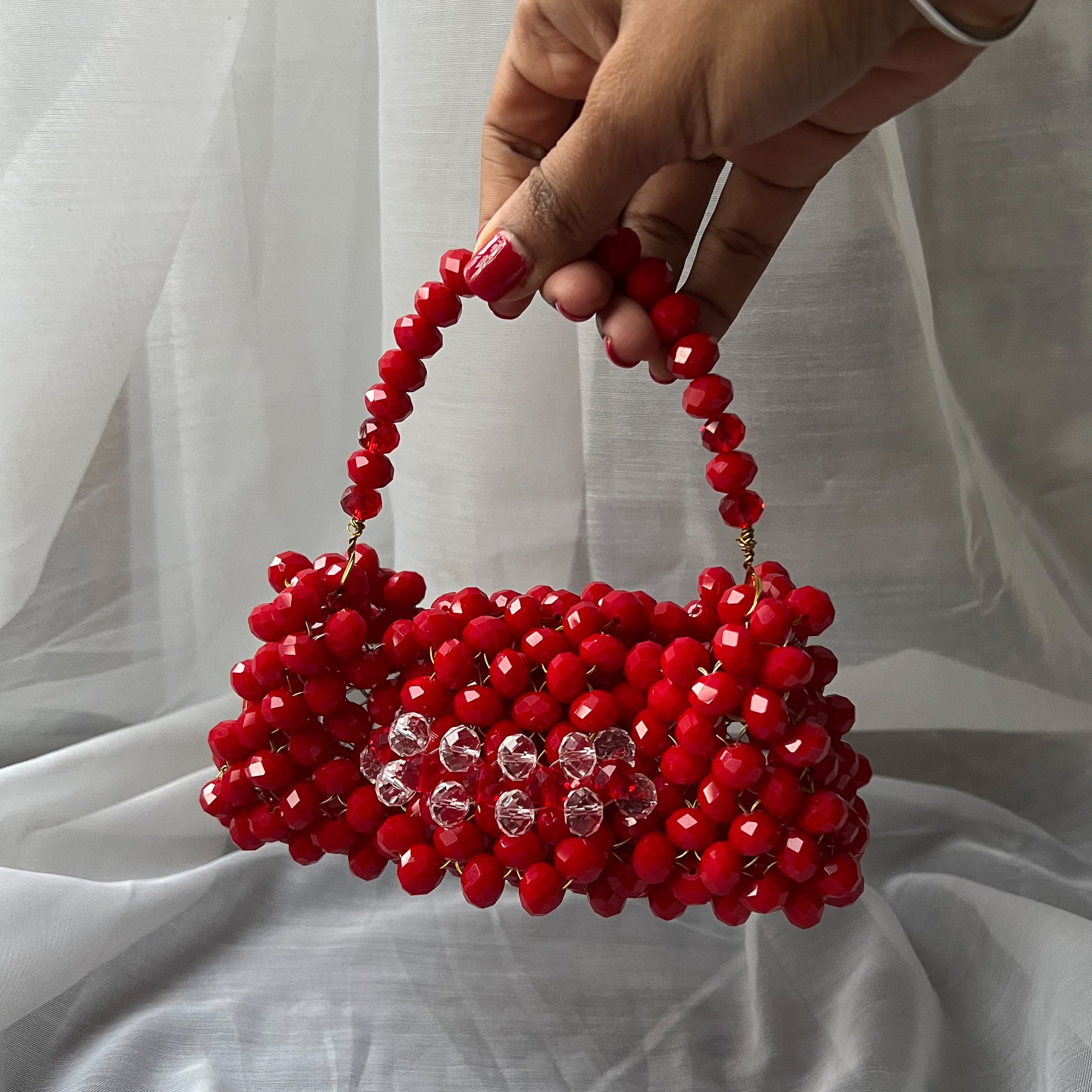 Mini sac à  mains en perles