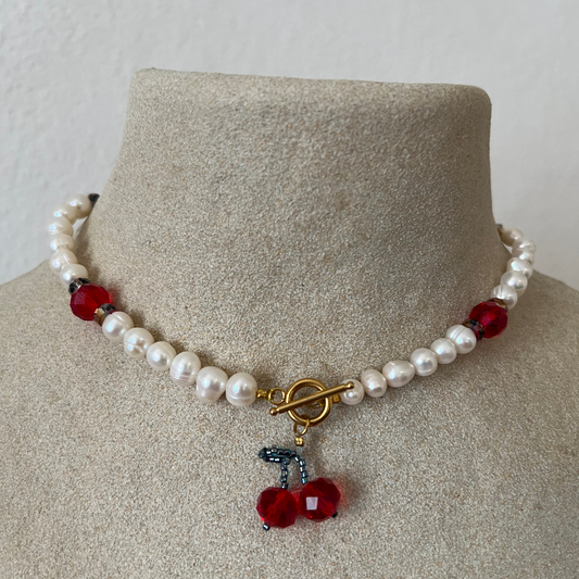 collier en perles d'eau douce