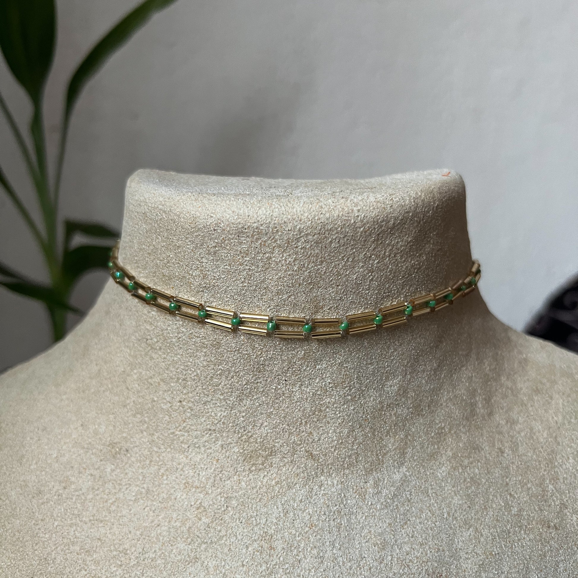 Choker en perles