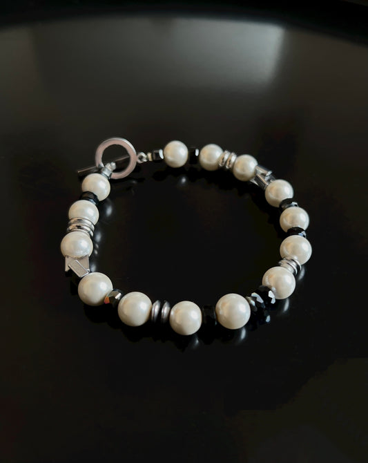 Bracelet en Perles de Nacre unisex - Bracelet Ice